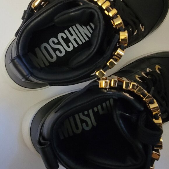 MOSCHINO Logo High-top Sneakers - Picture 10 of 13